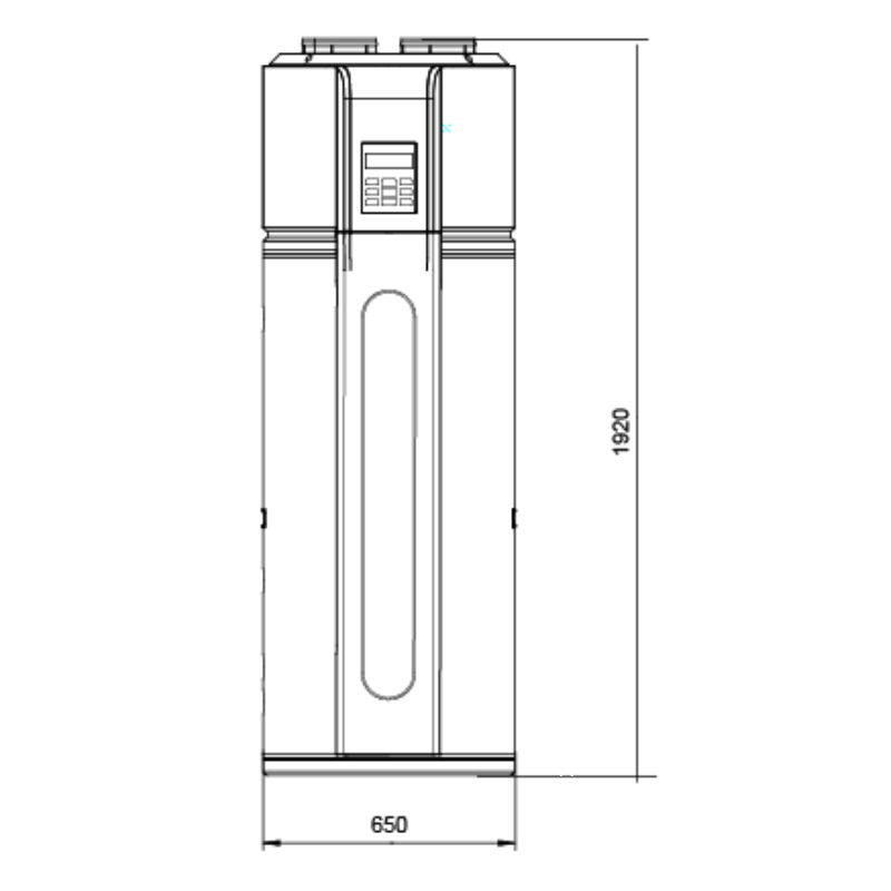 Acumulador aerotérmico MIDEA RSJ-20/300RDN3-F | 300 L | Agua caliente hasta 70 °C
