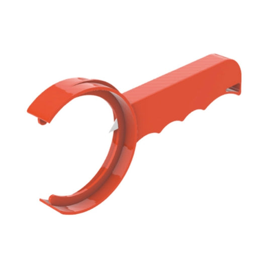 Herramienta MU-CUT corta-tubos naranja para conducto semirrígido de 75 mm