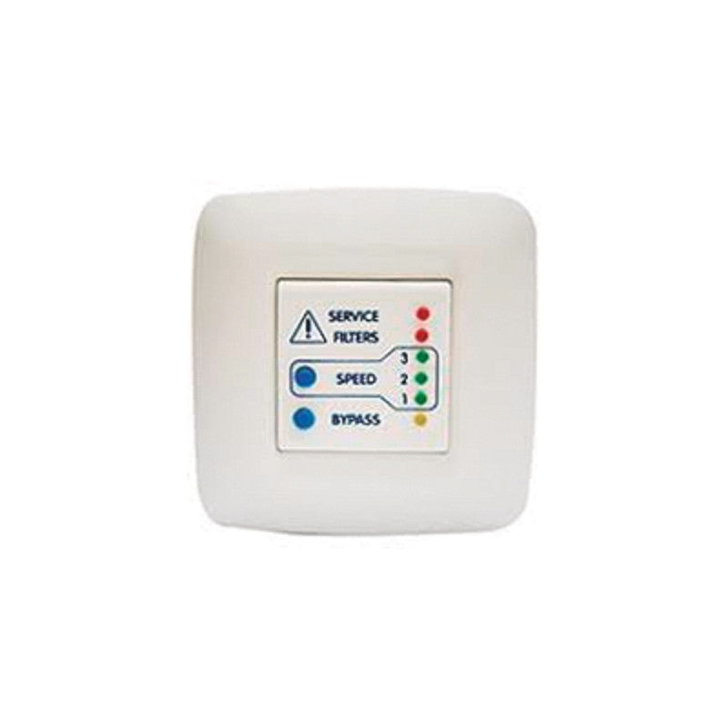 Control de pared CONTROL-REG del recuperador Mundoclima MURECO-CLASSIC H con 3 velocidades, bypass y aviso de filtros